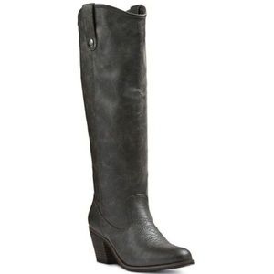 Charcoal Grey Western Cowboy Boots